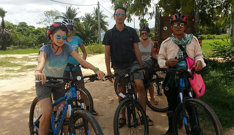 Team Biking in Siemreap